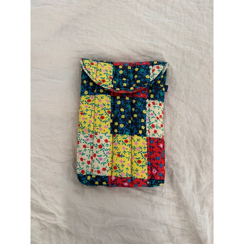 BAGGU Floral Patchwork Puffy Laptop Sleeve 13 Inches